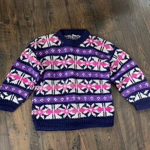 100% wool sweater Handmade